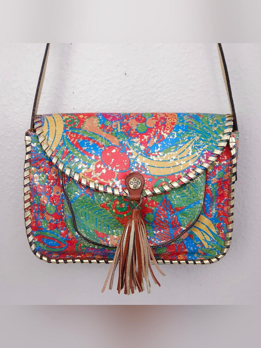 Patricia Nash Beaumont Flap Tropicana Crossbody Bag Purse - Picture 2 of 12